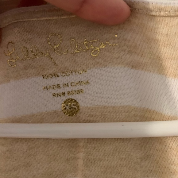 Lilly Pulitzer Tideline Dress Heathered Sand Bar Sandy XS - Picture 5 of 6